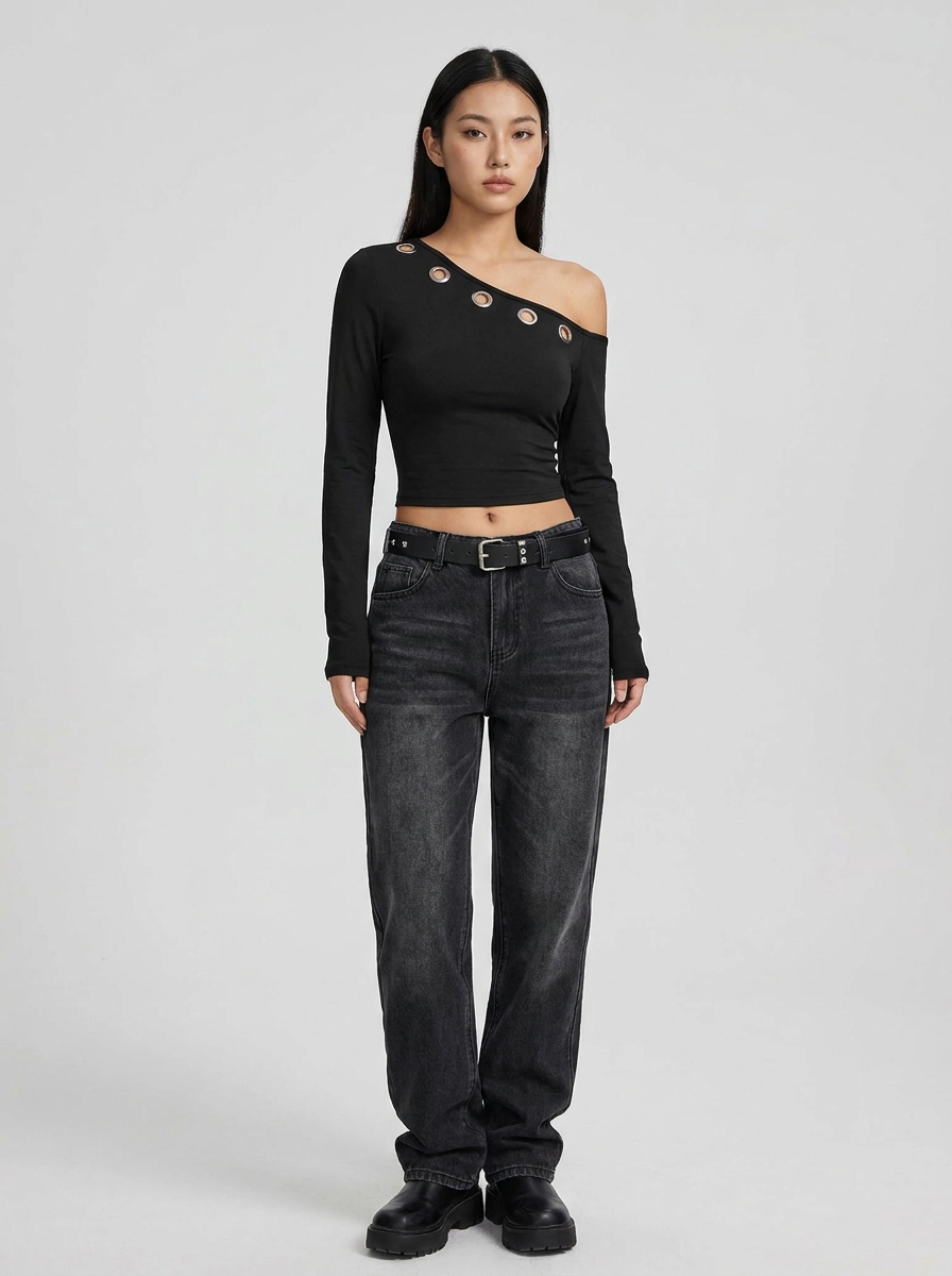 Carmen | Ruched Asymmetric Top