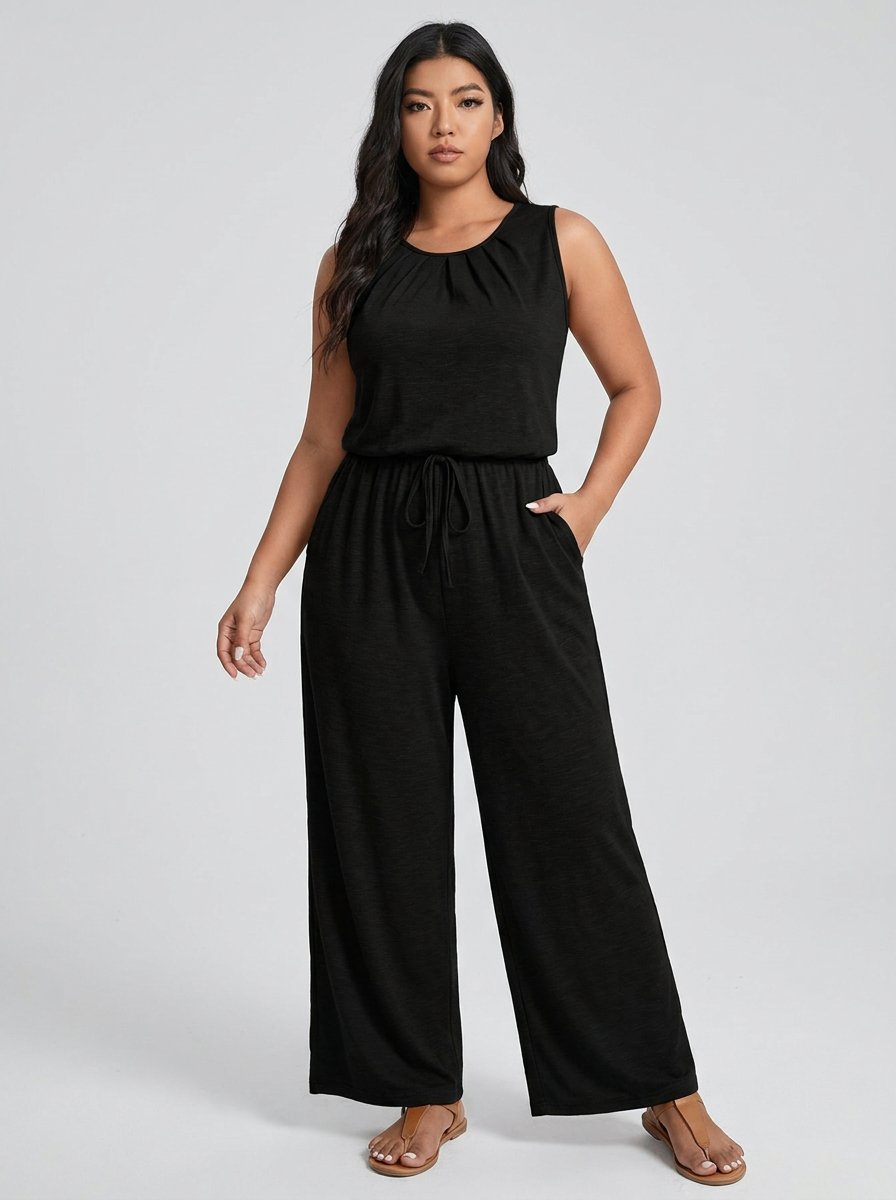 Nell | Curve Sleeveless Jumpsuit