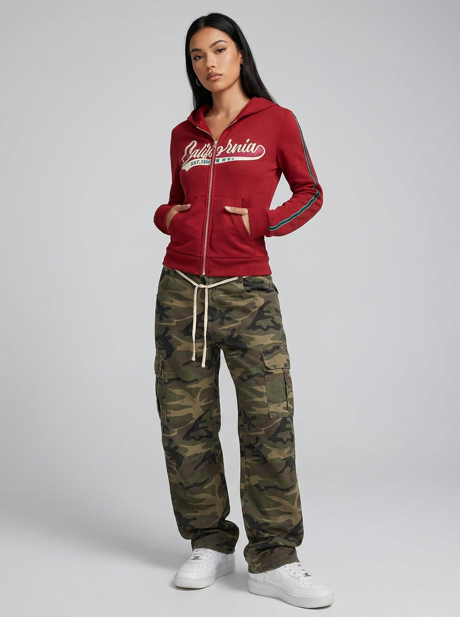 Kate | Retro Zip Hoodie